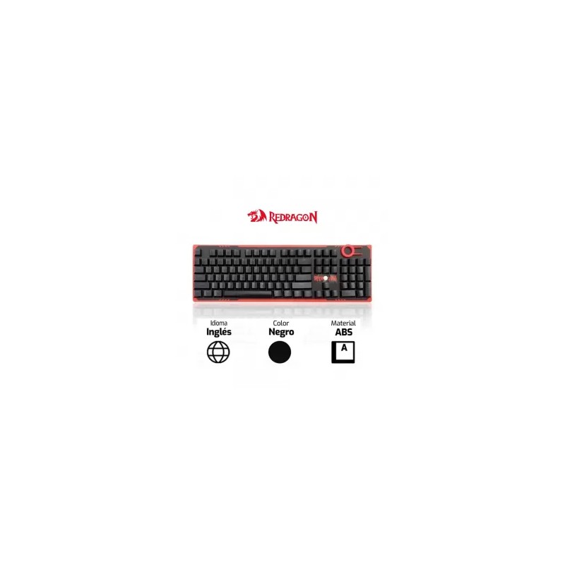KEYCAPS REDRAGON CRYSTAL A105 | INGLÉS | NEGROSKU: 71362896615334