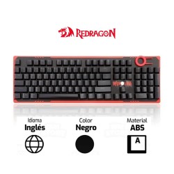 KEYCAPS REDRAGON CRYSTAL A105 | INGLÉS | NEGROSKU: 71362896615334