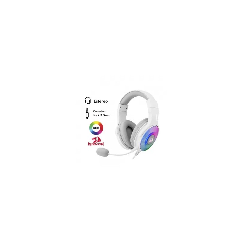 AUDIFONO REDRAGON PANDORA 2 H350 | 3.5MM | ESTEREO | RGB | BLANCOSKU: 6950376772510
