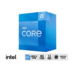 PROCESADOR INTEL CORE I5 12400 2.5GHZ HASTA 4.40GHZ, 18MB, 6 NULEOS, GRAFICO INTEGRADO UHD 730, LGA 1700