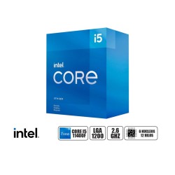 PROCESADOR INTEL CORE I5 11400F 2.6 GHZ HASTA 4.4 GHZ, 12MB, 6 NUCLEOS, LGA 1200