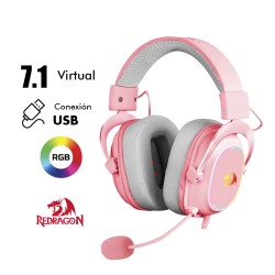 AUDIFONO REDRAGON ZEUS X H510 | USB | 7.1 | RGB | ROSASKU: 71365533672911
