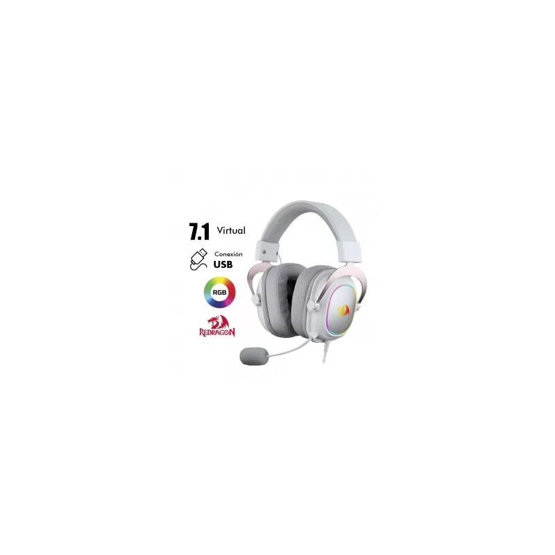 AUDIFONO REDRAGON ZEUS X H510 | USB | 7.1 | RGB | BLANCOSKU: 71365702512409