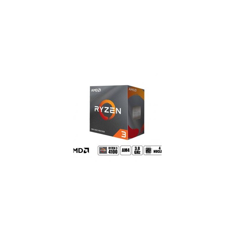 PROCESADOR AMD RYZEN 3 4100 AM4, 3.8GHZ, 4MB, 4 NUCLEOS, OEM