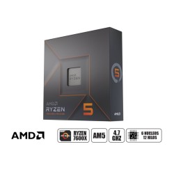 PROCESADOR AMD RYZEN 5 7600X 4.7GHZ, 32MB, 6 NUCLEOS, AM5 NO TIENE COOLER