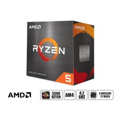 PROCESADOR AMD RYZEN 5 5500 4.2GHZ, 16MB, 6 NUCLEOS, AM4