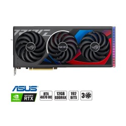 TARJETA DE VIDEO ASUS ROG RTX 4070 12GB GDDR6X GAMING GEFORCE NVIDIA 192 BITS, NO ES OC, 3 VENTILADORES