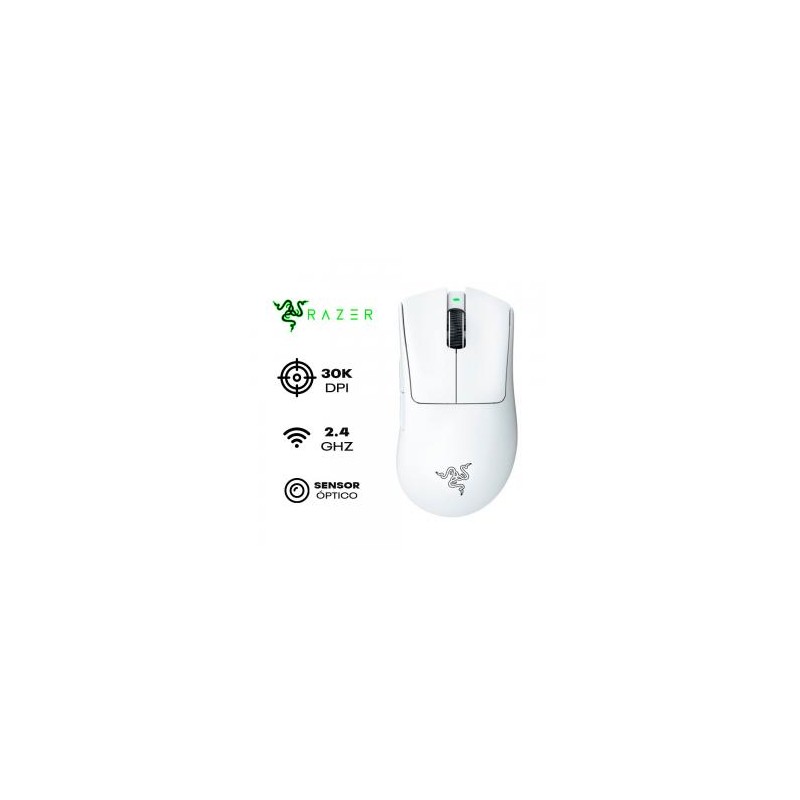 MOUSE RAZER DEATHADDER V3 PRO INALAMBRICO 30,000 DPI  BLANCOSKU: 71382810126128