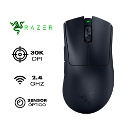 MOUSE RAZER DEATHADDER V3 PRO INALAMBRICO 30,000 DPI NEGROSKU: 71382908067053