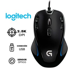 Mouse Gamer Logitech G300S Optical Usb BlackSKU: 71390110007050
