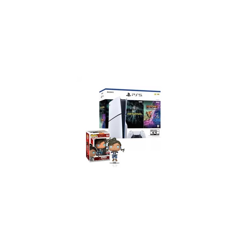 CONSOLA PLAYSTATION 5 SLIM CON LECTOR + RETURNAL+ RATCHET & CLANK BUNDLESKU: 711719570875