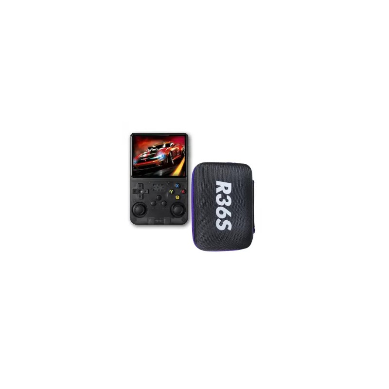 CONSOLA RETRO PORTÁTIL R36S NEGRO MAS ESTUCHE SKU: 72800455371643