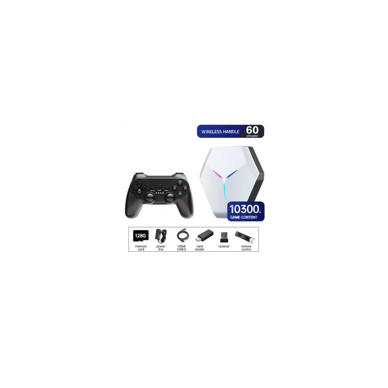 CONSOLA RETRO MINI  X10 +40,000 JUEGOS 128GB ANDROID 11SKU: 69051286363506
